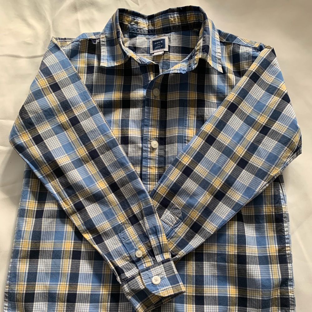 Janie and Jack long sleeve button down shirt